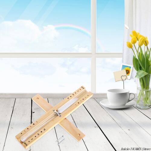 Wall-Mounted Rotating Sauna Wooden Hourglass White Sand Timer 15 Minutes Hot Selling