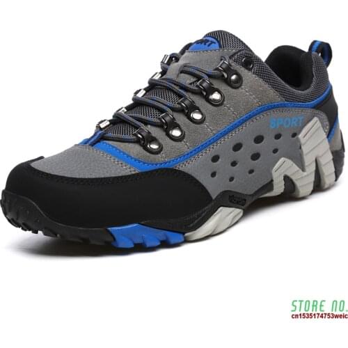 Anti-Skid Hiking Boots Men Women Outdoor Walking Sneakers Summer Breathable Trekking Shoes For Climbing Mountaineering Camping