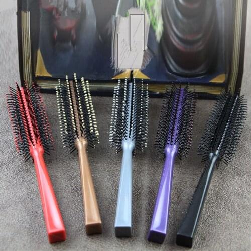 Nylon Ball Teeth Curl Hair Detangling Brush Square Handle Round Comb Salon Massaging Head Hair Care Brush In High Quality