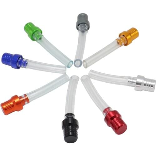New Aluminum Alloy Motorcycle Gas Pit ATV PIT Dirt Bike Fuel Petrol Tank Cap Breather Pipe Hose Valve Vent Breather Tube Tank