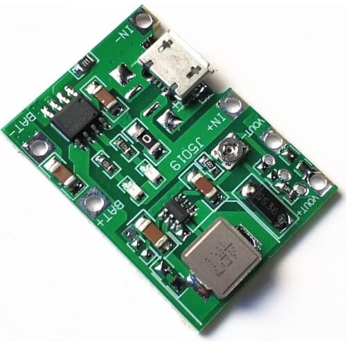 DC 3.7V 9V 5V 2A Adjustable Step Up 18650 Lithium Battery Charging Discharge Integrated Module