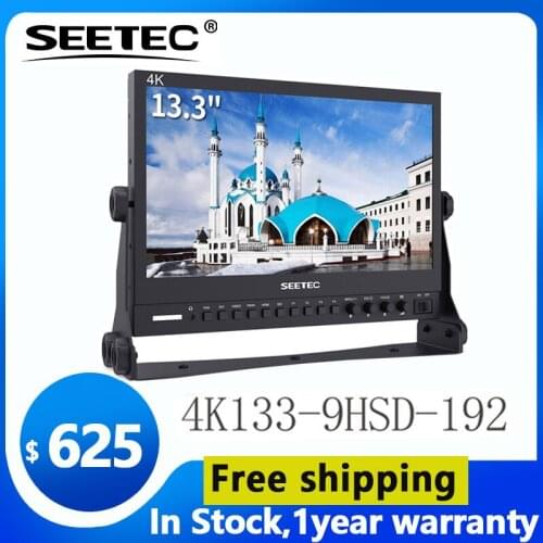 Seetec 13.3 Cal aluminiowa konstrukcja IPS 1920x1080 3G-SDI Monitor transmisji HDMI z monitorem biurkowym AV YPbPr