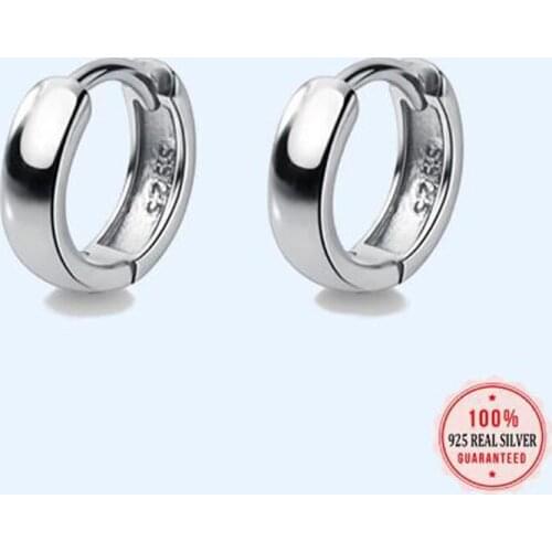 Man/Womens 925 Sterling Silver Hoop Earrings Cute Neat Gift For Girls/Boys Fine Jewelry Accessory Party Gift DA1417