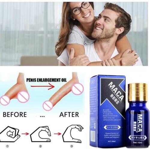 10ML Penis Enlargement Oil Enhancers Bigger Cream Care Penis Enlarge Oil Growth Pills Viagar Male Maca Thickening Erection Pills