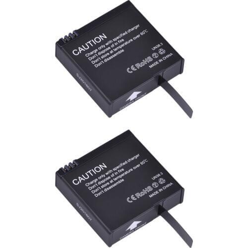 Tectra 2pcs 1200mAh 3.8V Original batteria Camera Battery for SJCAM SJ8 Series SJ8 Air SJ8 Plus SJ8 Pro