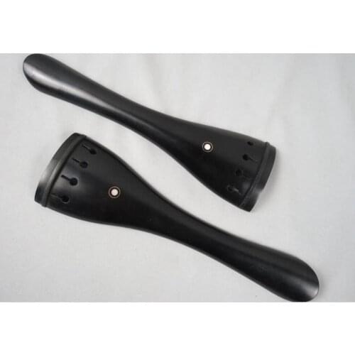 High Grade Cello part,2pcs Ebony cellio tailpieces 3/4 with tail gut
