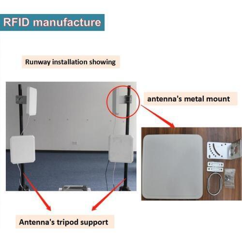 1pcs antenna Circular mounting stand holder 860-960mhz passive epc gen2 ISO18000-6c for sports timing system parking solution