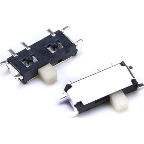 100PCS/1LOT MSK-12C02 SMD Slide Toggle Switches 2 Gear 7PIN Handle:1.5MM