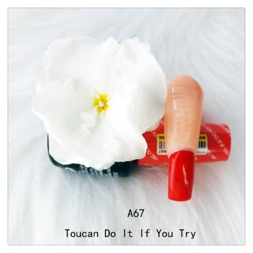 15ml Red Color OPIE A67 TOUCAN DO IT IF YOU TRY Semi Permanent Soak Off LED UV Gel Lacquer Elegant Nail Art Manicure Gel