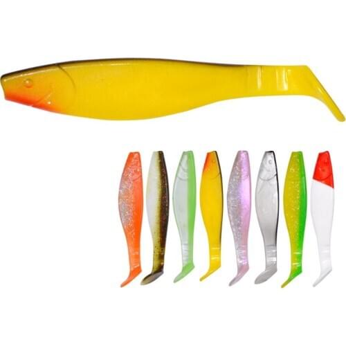 3pcs Fishing Lure 9.5g 11cm Fishing Soft Lure Wobbler Bass Artificial Bait Attractant Fishing Bait Oar T Tail Isca Artificial