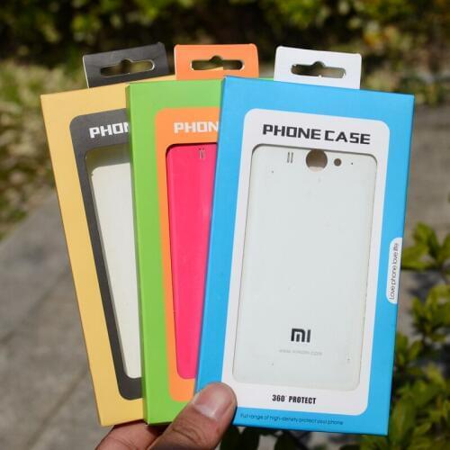 30Pcs/Lot 9x16x1.5cm Variety of Colors Kraft Paper Mobile Phone Case Packaging Boxes W/ Hang Hole For iPhone 7 6 SE Galaxy S7 S6