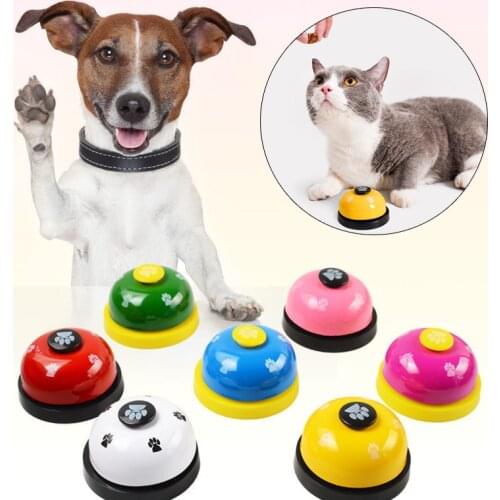 Funny Pet Toys For Small Dogs Cats Train Dog Feeding Ringer Paw Print Puppy Toys Squeak Bell Dog Interactive Toy Pets Supplies