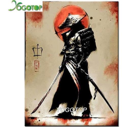YOGOTOP diamond embroidery japan Samurai,5d diamond painting full Square/Round drill mosaic of rhinestones home decoration YY495