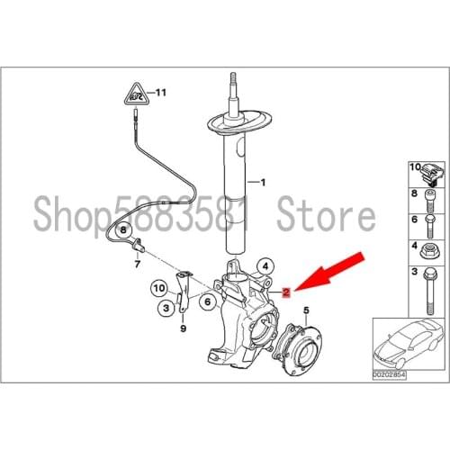 CAR front claw horn swing support right bm wE65 730I M54 E65 735I E65 740D front wheel claw horn front wheel bearing corbel