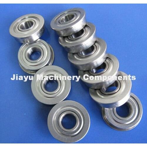 Free Shipping 10 PCS SF687ZZ Flanged Bearings 7x14x5 mm Stainless Steel Flange Ball Bearings DDLF-1470ZZ