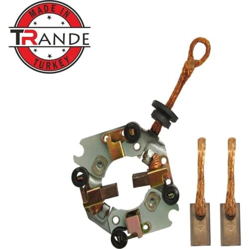 Starter Brush Holder with Carbon Brushes JASX 85 6.5x10x16 12 Volt Made In Turkey 028510-0560