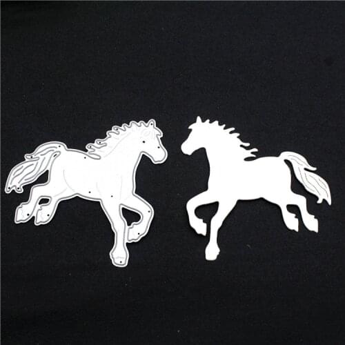 DIY Metal Cutting Dies Stencils Vivid Horse Cute Lovely Scrapbook Embossing Album Paper Card Craft Decor New Design