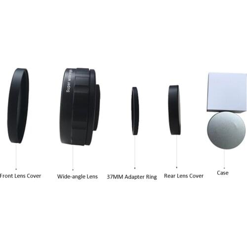 For Sony ZV1 Camera Quick Release Wide-angle Additional Lens w/ 37MM Adapter Ring for Sony ZV1 Camera Accessories