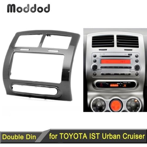 Double Din Fascia for Toyota IST Radio DVD Stereo Panel Dash Mounting Installation Trim Kit Face Frame Bezel