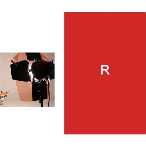 Filter Paper Photo Gels Color Stage Lighting Redhead Red Head Light Strobe Flashlight Wooden