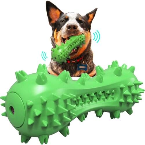 FML Pet Squeaky Toys Dog Chewing Toys for Aggressive Toothbrush Indestructible Dog Squeaking Toys for Medium Breed Clean Teeth