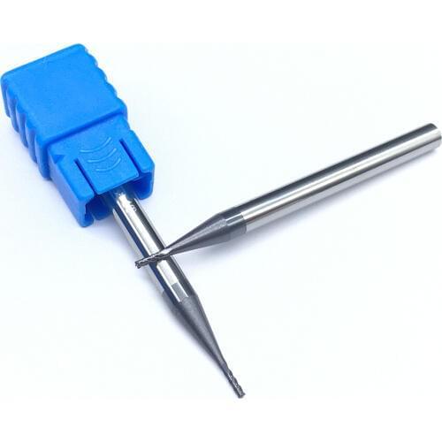 Endmills Alloy 1PCS HRC50 4 Flute 1.0XD4X50L Milling Cutter Carbide Tungsten Steel Flat Bottom Four Blade End Mill CNC Lathe