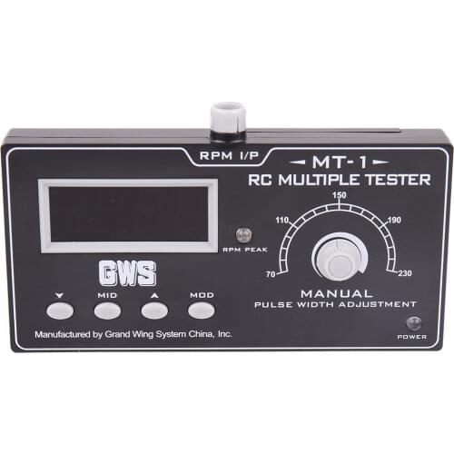 GWS MT-01 High End Model Multiple Tester Servo Tester ESC Tester Transmitter Receiver Tester Propeller Speed Tester