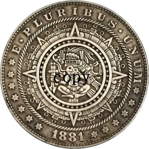 Hobo Nickel 1881-CC USA Morgan Dollar COIN COPY Type 226