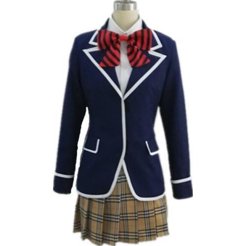 Anime Food Wars: Shokugeki no Soma Erina Nakiri School Uniform Cosplay Costume