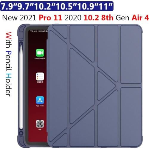 Magnet Case for iPad 8 10.2 2020 Pencil Holder Case A2197 A2200 A2270 A2428 A2430 Cover,Shockproof for iPad 10.2 2019 7th Gen