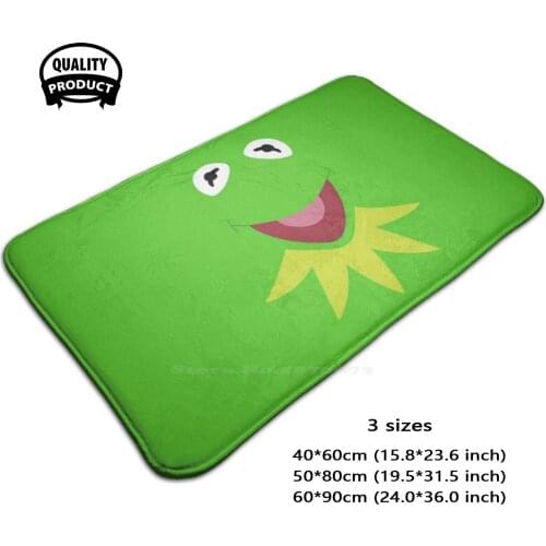 Kermit 3D Soft Non-Slip Mat Rug Carpet Foot Pad The Frog The Show Puppet Cartoon Cute Geek Nerd Film Movie Jim Henson Frog