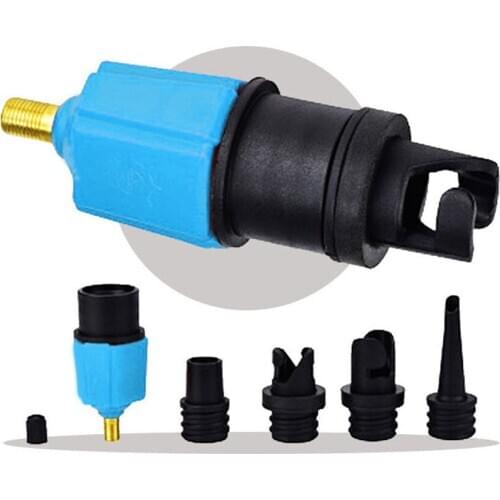 Inflatable Pump Adaptor Air Pump Converter with 4 Types Air Valve Nozzles Multifunction Conversion Head WHShopping