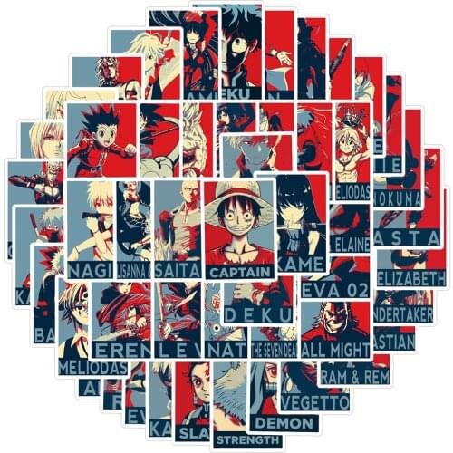 10/30/50PCS/Anime Character Collection Graffiti Laptop Guitar Motorcycle Luggage Skateboard Bike Waterproof Sticker Wholesale