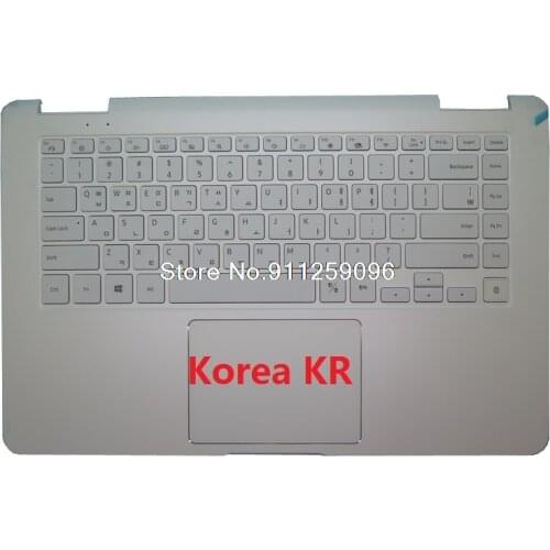 Laptop PalmRest&keyboard For Samsung NP950SBE NP951SBE 950SBE 951SBE Korea KR BA61-03799A BA98-01683B Upper Case Cover White New