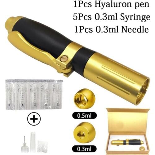 Newest Hyaluron Pen 2 in1 0.3ml & 0.5ml Hyaluronic Acid Pen High Density Metal lip filler Injector For Anti Wrinkle Lifting Lips