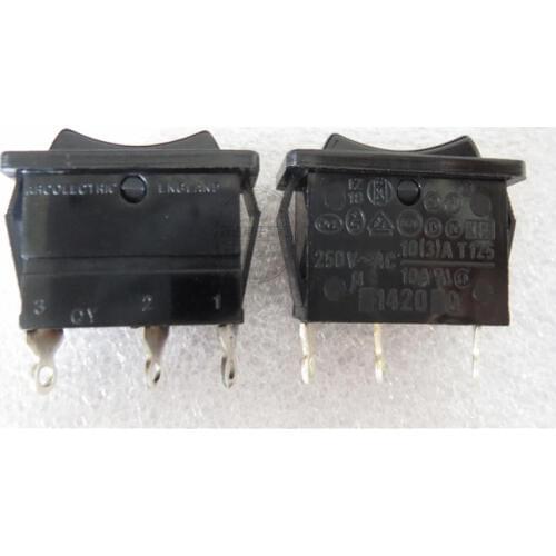 Original new 100% 1420 rocker power switch 3pin 3gear rocker arm warping switch 10A