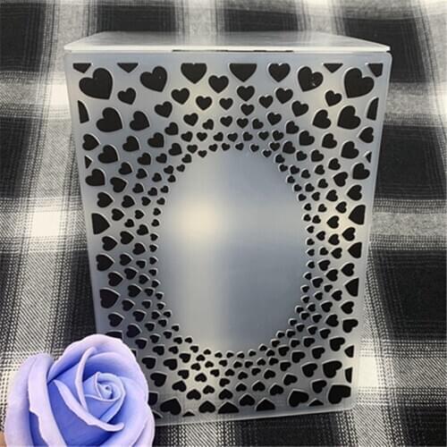 Heart print DIY Plastic Embossing Folders for DIY Scrapbooking Paper Craft/Card Making Decoration Supplies