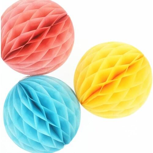 2pcs Window Kindergarten School Paper Pompom Multi-size Honeycomb Ball Wedding Room Valentine’s day Birthday Party Decoration