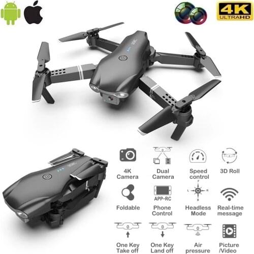 RC Drone UAV Quadcopter FPV WIFI with 4K UHD Camera Aerial Photography Remote Control Aircraft Helicopter JIMITU Toy Gift