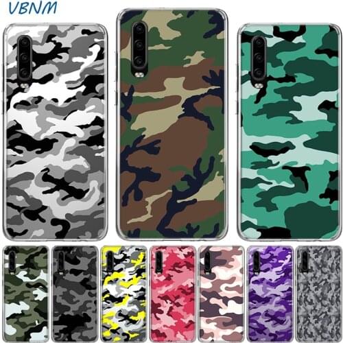 Military Camouflage Luxury TPU Silicone Case For Huawei P40 P30 P20 Mate 30 20 10 P10 Pro lite P Smart Z Plus + 2019 2018 Cover