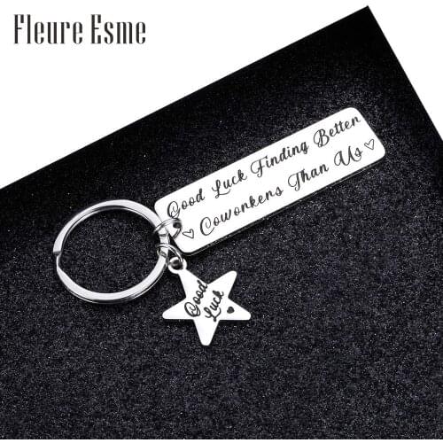 Christmas Office Team Keychain Gifts Coworker Going Away for Women Men Boss Car key chains Leaders Colleague Birth keying Gifts