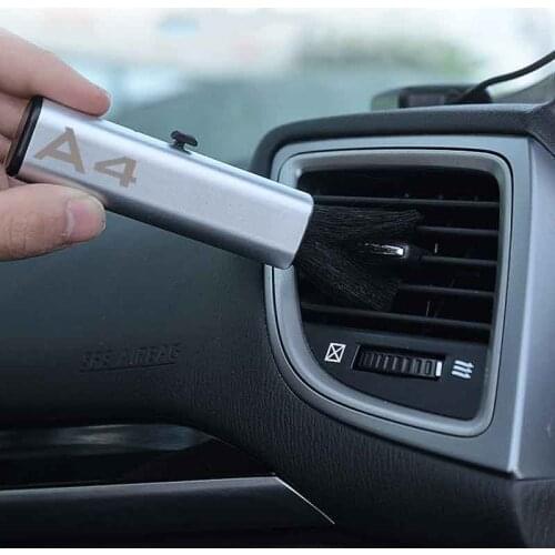 Car air conditioning vent cleaning brush retractable For audi A1 A3 A4 A5 A6 A7 A8 car accessories