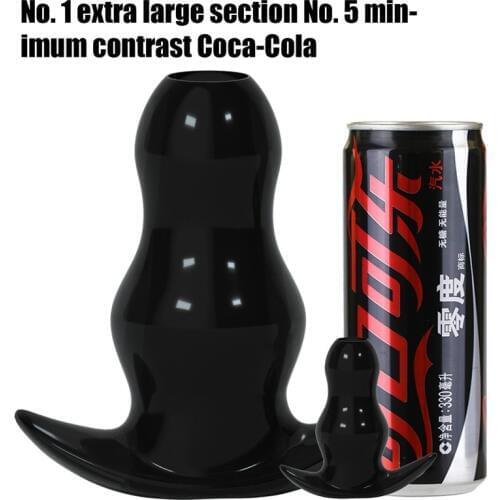 Large Size Silicone Hollow Dildo Anal Plug Anal Sex Toys Prostate Massager Anal Expanding Dilator Stimulator Adult Products