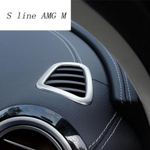 Car styling AC Outlet Trim dashboard Air Outlet Frame Decorative Covers Stickers For Mercedes Benz E Class W213 Auto Accessories