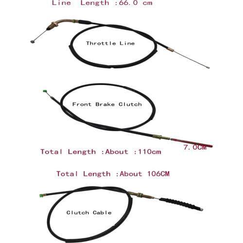 Z013 Motorcycle Clutch Cable For CG125 Throttle Cable Line For Suzuki CG Moto Front Brake Clutch Rope Wire Line For Honda WH125