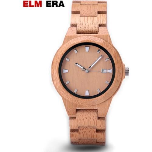 ELMERA women watches wooden montre femme zegarek damski wood watch in Quartz Wristwatches