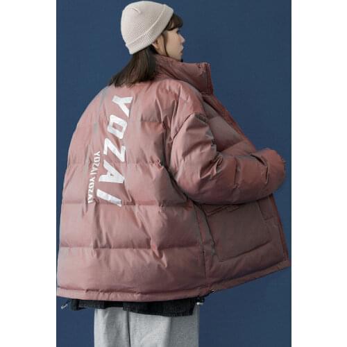 Winter Coat Women 2021 Fashion Winter Jacket Women Stand collar Cotton padded Parka Outwear Solid Loose Female Jackets Clothing