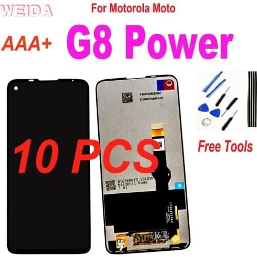 10PCS AAA+ 6.4" LCD For Motorola Moto G8 Power LCD Display Touch Screen Digitizer Assembly Replacement for Moto G8 Power Display