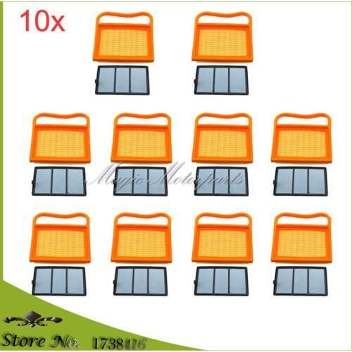 10x Air Filter Set For Stihl 4238 140 1800, 4238 141 0300, 4238 140 4401, TS410 TS420 TS480i TS500i Concrete Cutoff Chop Saw
