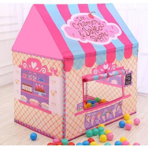 110CM Kids Play Tent Ball Pool Tent Boy Girl Princess Castle Portable Indoor Outdoor Baby Play Tents House Hut For Kids Toys